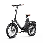 ONESPORT OT16-2 Electric Bike - 250W Motor 48V17AH Battery 20 Inch Tires Folding iron Frame - Black Brown
